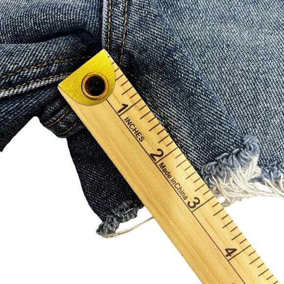 Pacsun Ultra High Rise Vintage Short Size 25 Button Fly Raw Hem Jean Shorts - Picture 5 of 11